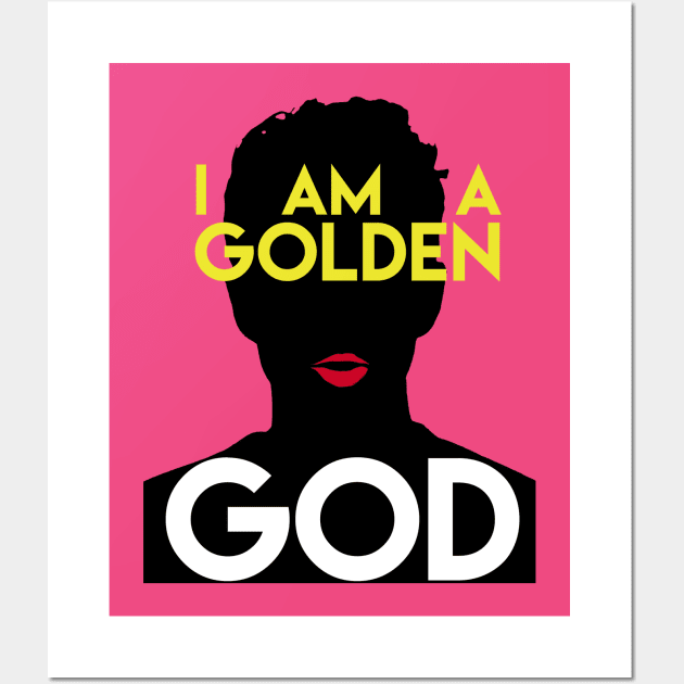 I AM A GOLDEN GOD Wall Art by MikeKevan